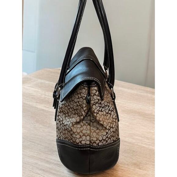 Vintage Coach 6388 Soho Mini Signature Flap Satchel & 6515 Checkbook Wallet - Picture 4 of 15